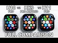 Hk9 pro amoled vs h10 pro vs h11 pro full comparison apple watch series 8 top 1 copy 2023  asmr