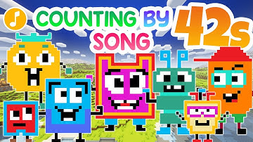 Counting by 42s Song | Minecraft Numberblocks | Kids Songs and Nursery Rhymes