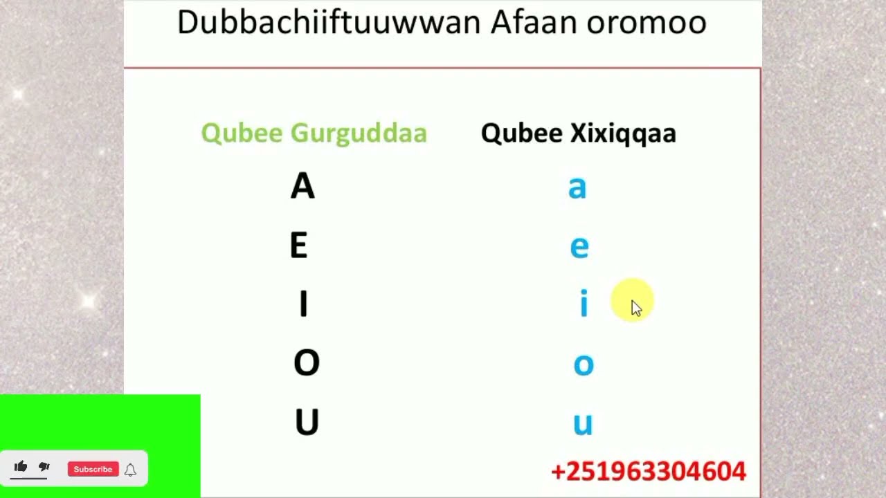 Qubee Dubbachiftuu Kutaa 3ffaa Afaan Oromoo