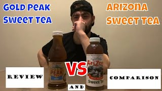 Gold Peak Sweet Tea VS Arizona Sweet Tea Review & Comparison re edit