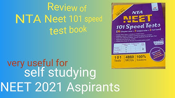 NTA Neet  101 speed test (Disha) book REVIEW//NEET 2021//Himanshu Junghare official