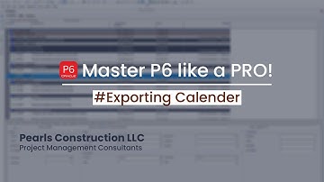 Exporting Calendar from one project to another | Primavera P6 Tips and Tricks