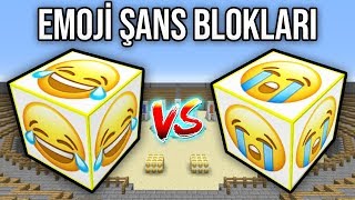 EMOJİ ŞANS BLOKLARI CHALLENGE  Minecraft