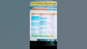 Fill Blank Cells In Excel #excel #excelshortcuts #exceltips #exceltricks