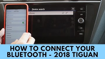 2018 Volkswagen Tiguan: How to Connect Bluetooth