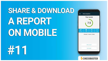 #11 | Share & download a report | Checkbuster tutorials