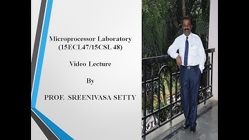 Lecture-5:Microprocessor Laboratory|15ECL47/15CSL48| Demo for Immediate Addressing mode | VTU