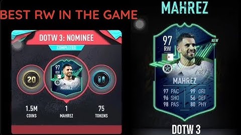 * FREE * ALL STAR MAHREZ | DOTW 3 : NOMINEE || Draft of the week | Weekly objectives | pacybits 20