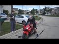 FIRST TIME RIDING A MOTORCYCLE