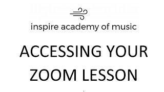 Zoom Rooms Instruction Video Inspire Academy of Music screenshot 3