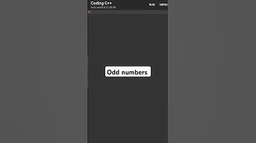 Print odd numbers by using for loop in C++