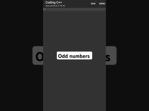 Print odd numbers
