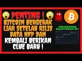 BITCOIN REBOUND KERAS SETELAH MENYENTUH TARGET PERTAMA DAN INI CLUE BERIKUTNYA ! BITCOIN HARI INI !