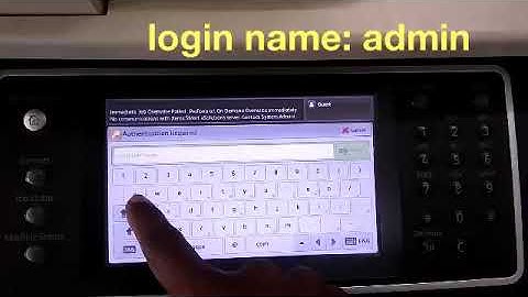 Display icon (or) service display settings in Xerox work certre 58 series wc5855 / wc5875 - PMC