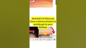 Add a desktop short cut to your taskbar