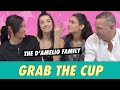 The damelio family  grab the cup