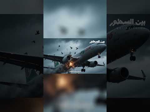 الطائرة التي تحطمت بسبب اصطدامها بسرب طيور قصص حوادث الطيران الحقيقية Shorts