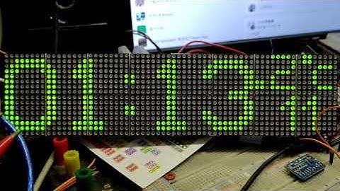 Internet Clock ESP8266 MAX7219 64*16