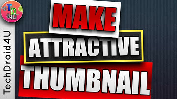 How to make Youtube Custom Thumbnails on Android | Pixel lab Tutorial | TechDroid4U