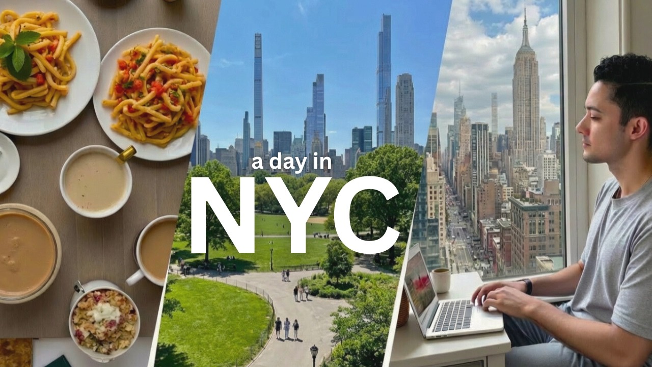 My Productive NYC Routine (Work, Gym, Coffee, Central Park) - YouTube
