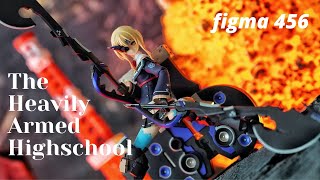 Figma 456 San The Heavily Armed Highschool Girl Unboxing Review