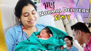My Normal Delivery Story  बिना Epidural| बेबी के गले में Cord Loop,Water Broke at 37 weeks