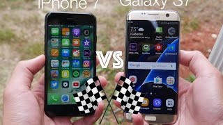 iPhone 7 vs Galaxy S7 Edge Speed Test!