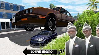 DANCE COFFIN ON FUNERAL MEME COMPILATION #47 | ASTRONOMIA SONG | BeamNG Drive MEMES