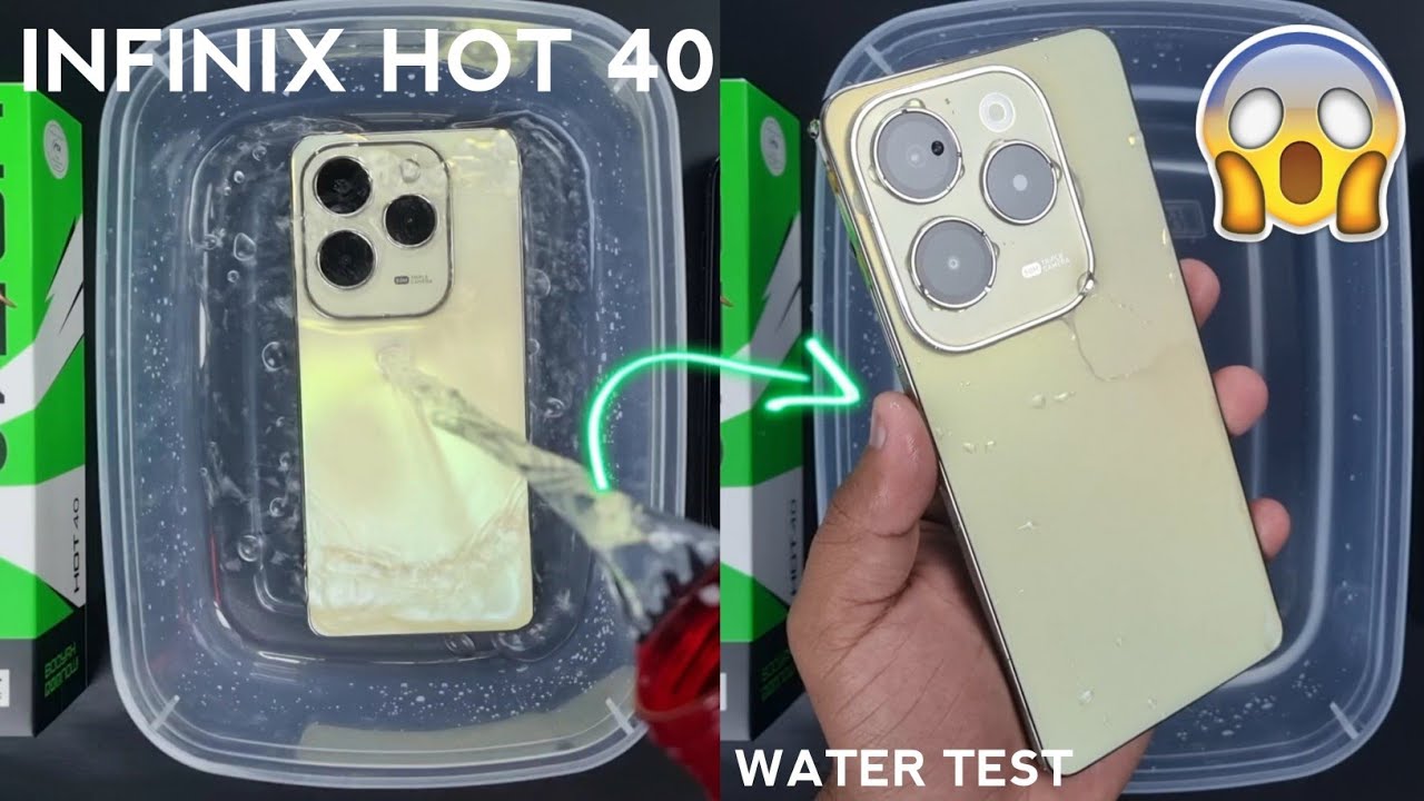 Infinix Hot 40 Water Test 💦💧 Let's See if Infinix Hot 40 is Waterproof Or Not? YouTube