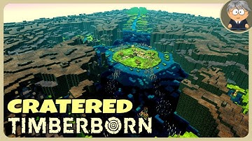 Getting Started - Cratered custom map - Timberborn Gameplay