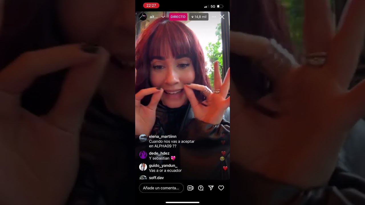 Aitana directo de Instagram en México (23/11/2023)