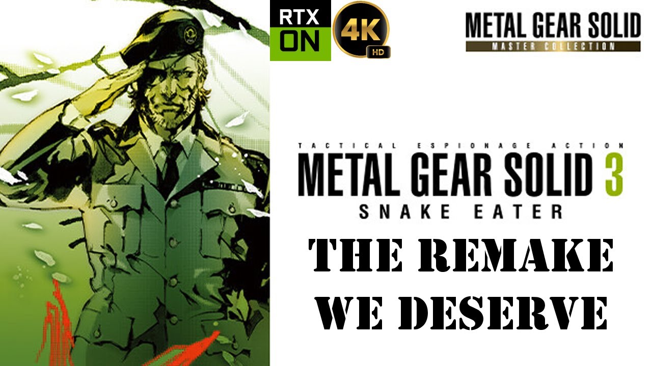 Metal Gear Solid 3: Snake Eater is a terrible mess on PC but you can at  least play it now at Native 4K : r/pcgaming