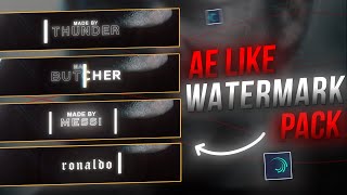 New Ae Watermark Animation Pack For Alight Motion| Xml File