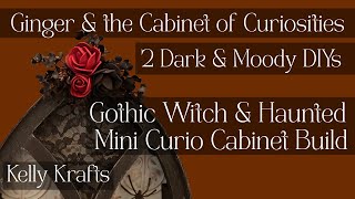 👀🕷️Ginger & the Cabinet of Curiosities | 🖤Gothic Witch DIY & Dark Curio Cabinet Build on a Budget