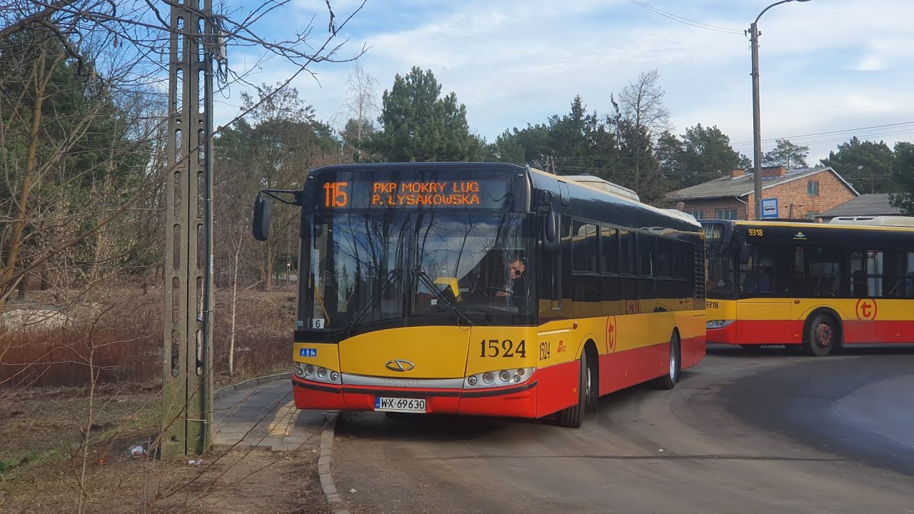 [115] MZA Warszawa - Przejazd SU12 III #1524 na linii 115➡️ PKP Mokry Ług P. Łysakowska