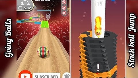 Going Balls vs Stack ball helix jump - SpeedRun Gameplay Ballgames 1010