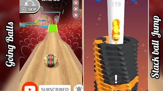 Going Balls vs Stack ball helix jump - SpeedRun Gameplay Ballgames 1010