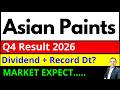 Asian Paints q4 result 2026 I Asian Paints share dividend I ASIANPAINT SHARE Q4 RESULT 2026