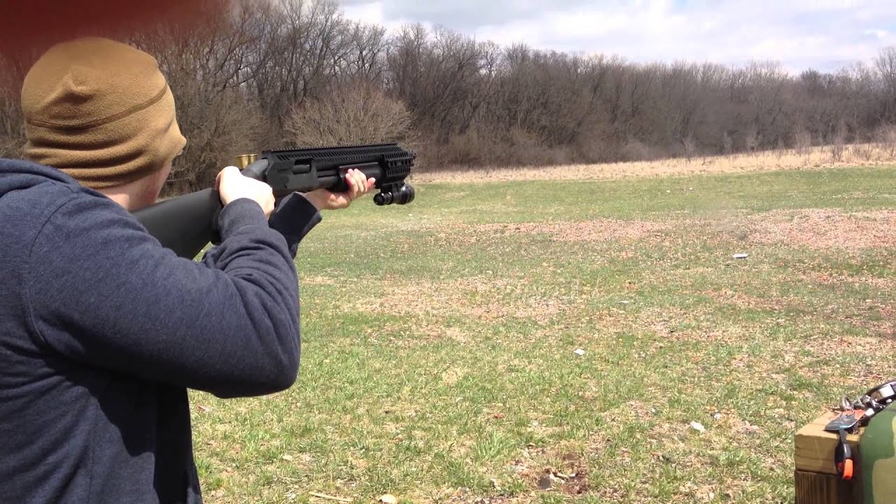 Remington 870 18 inch tactical rail at Princeton shooting range YouTube