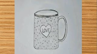 How to draw a Love cup drawing  for gift#cupdrawing by Limu Art Gallery 44 views 7 months ago 3 minutes, 32 seconds