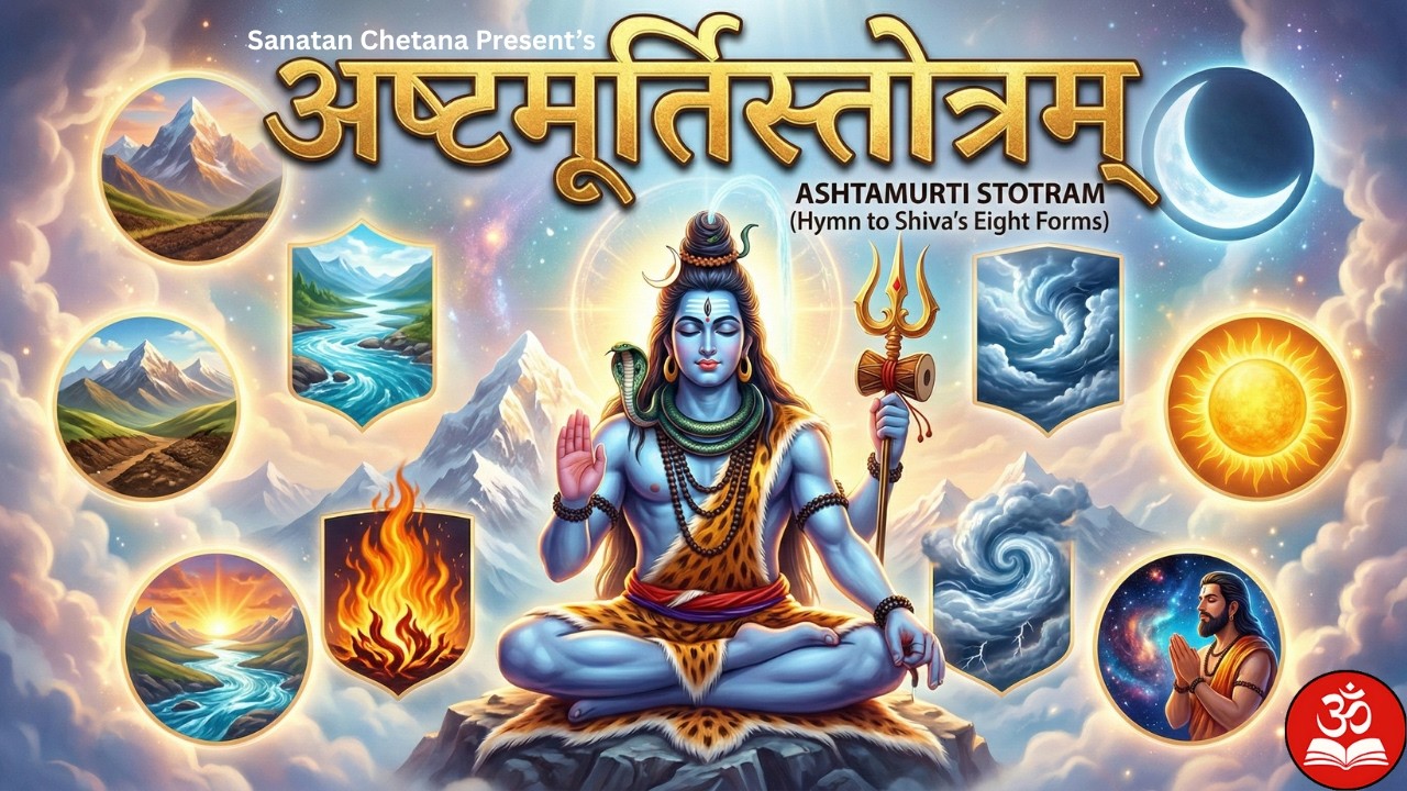 🌿 Ashtamurti Stotram | अष्टमूर्तिस्तोत्रम् | The 8 Cosmic Forms of Lord Shiva | Monday Special