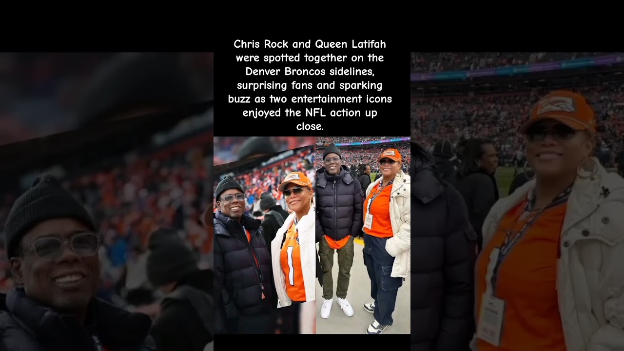 Chris Rock & Queen Latifah Spotted on the Broncos Sidelines 