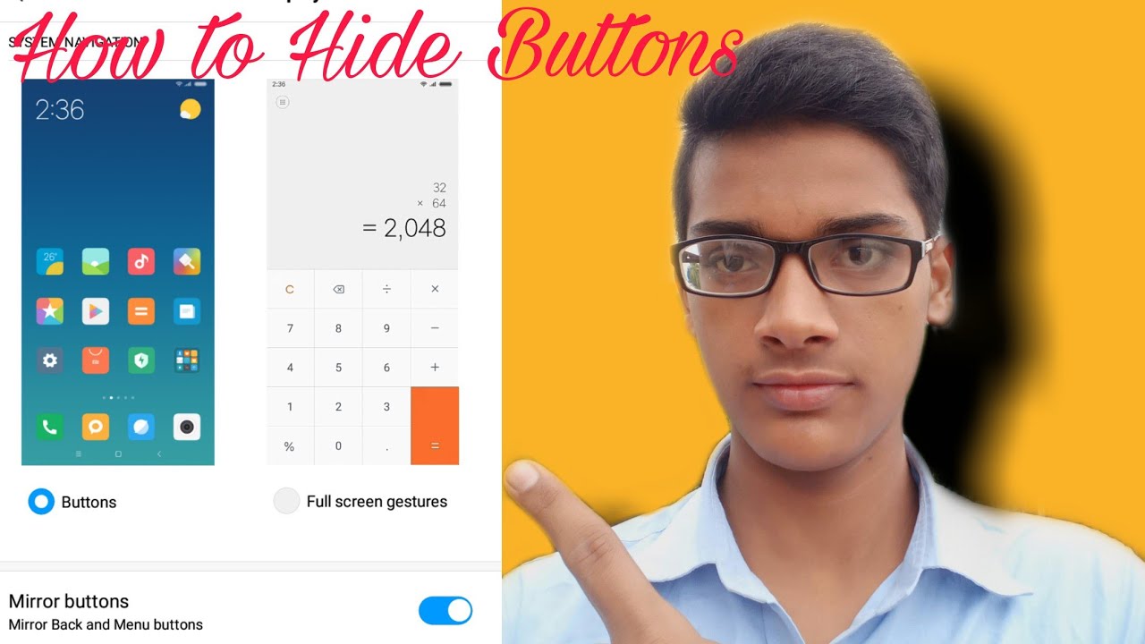 Android Hidden Button How to hide buttons of Android mobile.#Shivangtechnicalvlogs, - YouTube