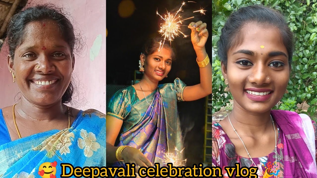 தீபாவளி celebration 🎉 vlog பாக்கலாம் வாங்க|gramathu ponnu Saranya