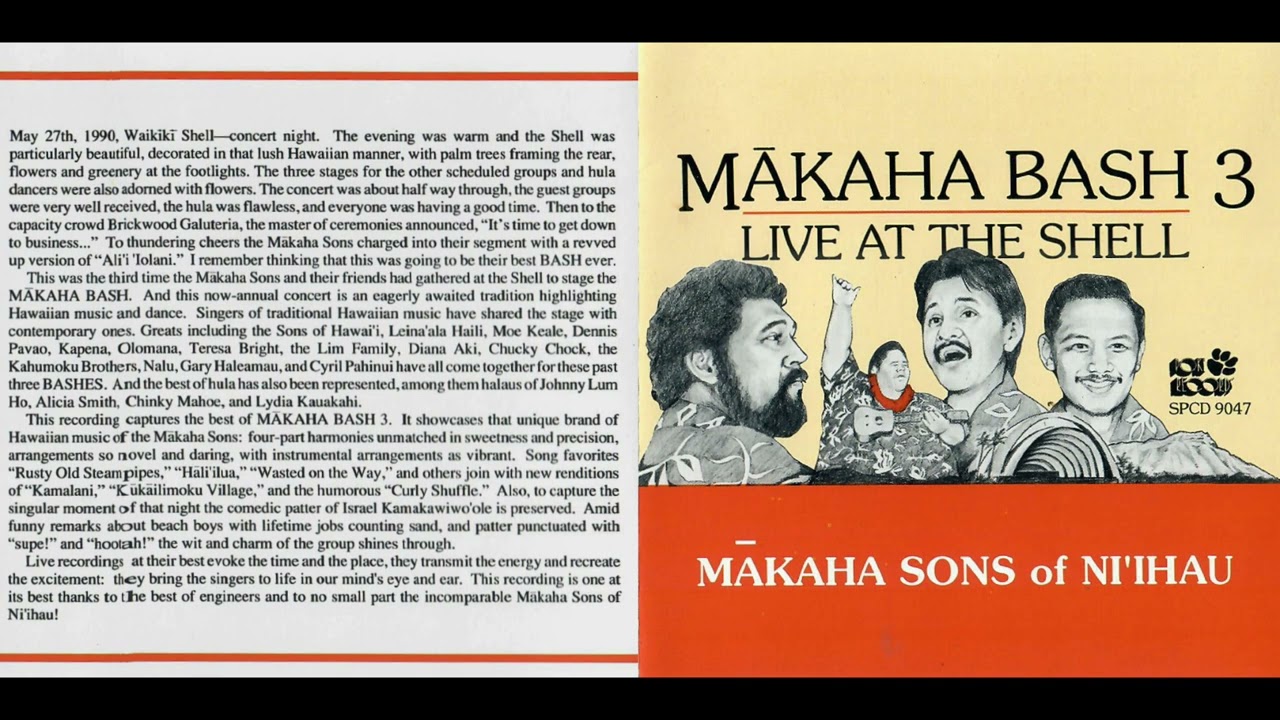The Mākaha Sons of Ni'ihau - Medley 1 (1991, LIVE) - YouTube