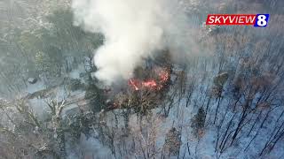 Video shows house fire in Kernersville