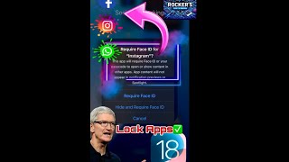 iOS 18 How to Lock Apps in iphone 2024 #Trending #iphone #iOS18 #iPadOS18 screenshot 5