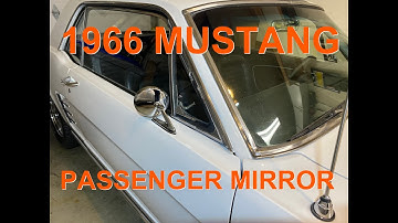 How to Install Passenger Mirror on a 1966 Mustang