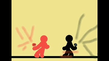 My first animation😍||stick fight||flipaclip