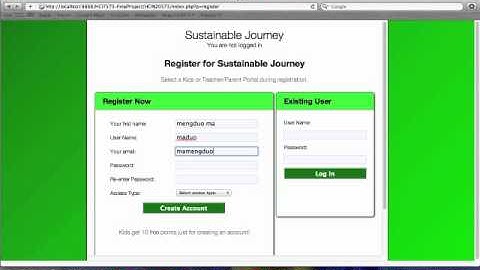 HCI 573 Summer 2013 X: Presentation Video - Sustainable Journey